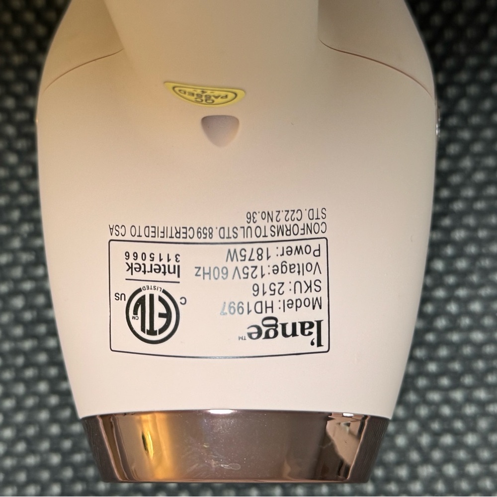 L’ange Blow Dryer in Blush Pink with Rose Gold Trim